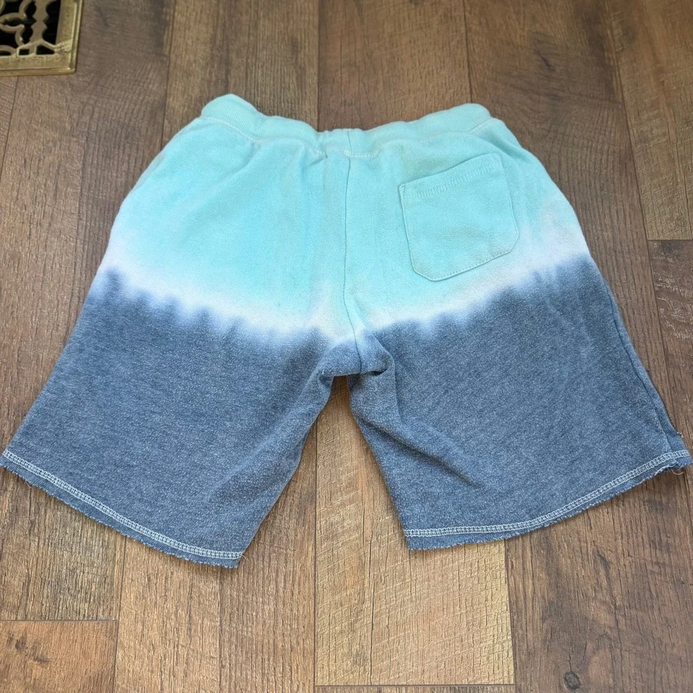 Vintage Havana Ombre Sweatshirt Shorts Kids Size L Turquoise Grey